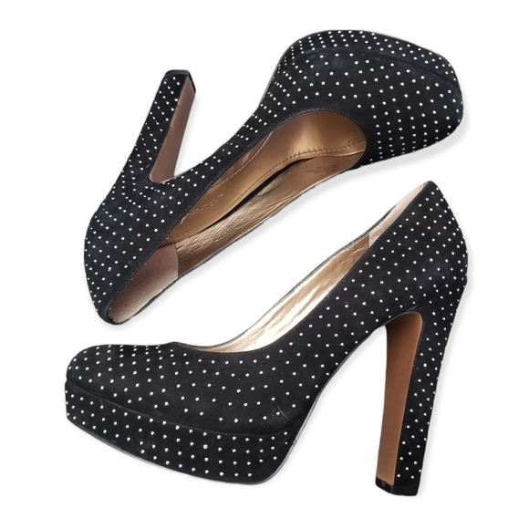 BCBGeneration Joy Suede Studded Block Heels Size 9 - Picture 2 of 9